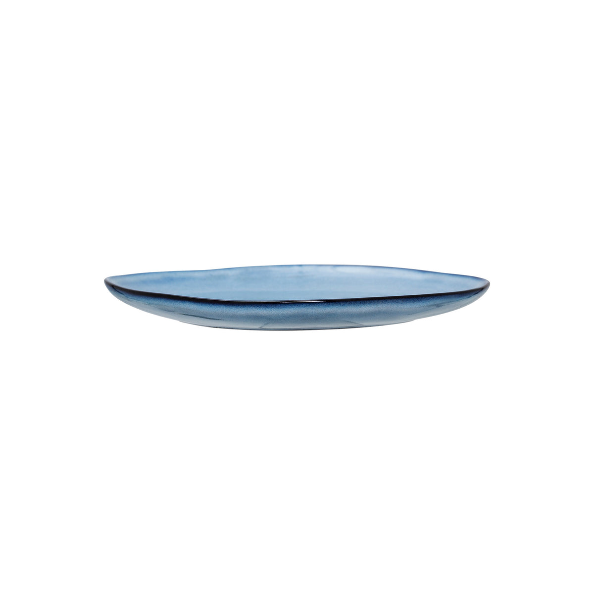 Sandrine Teller, Blau, Steingut in Blue präsentiert im Onlineshop von KAQTU Design AG. Teller ist von Bloomingville