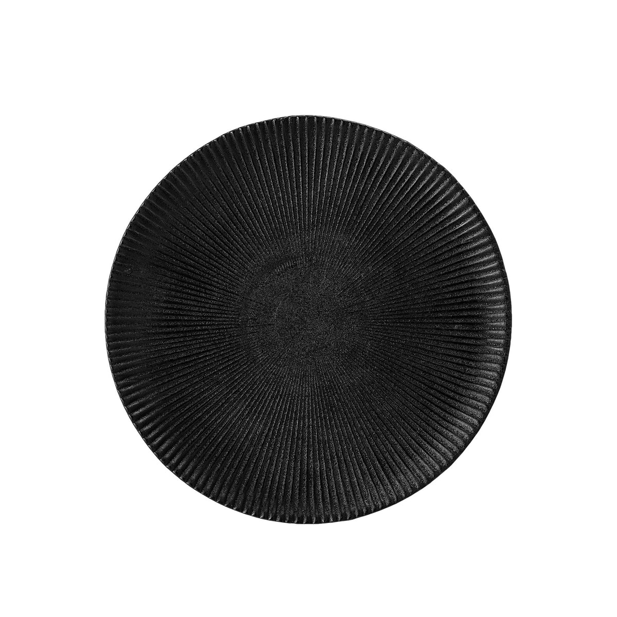 Neri Teller, Schwarz, Steingut in Black präsentiert im Onlineshop von KAQTU Design AG. Teller ist von Bloomingville