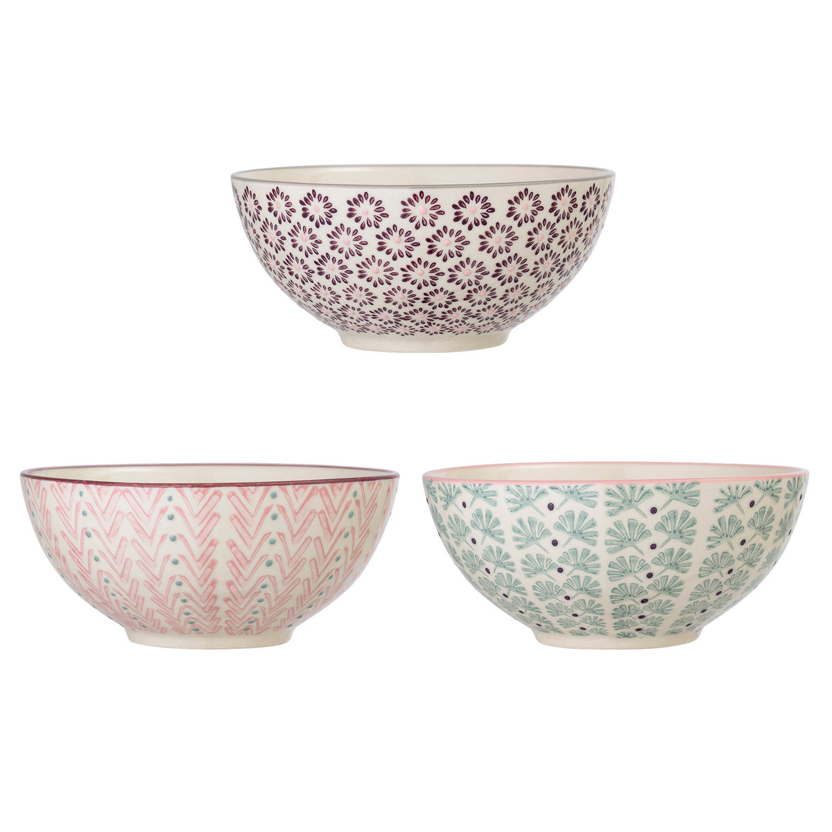 Maya Schale, Violett, Steingut in Purple präsentiert im Onlineshop von KAQTU Design AG. Schale ist von Bloomingville