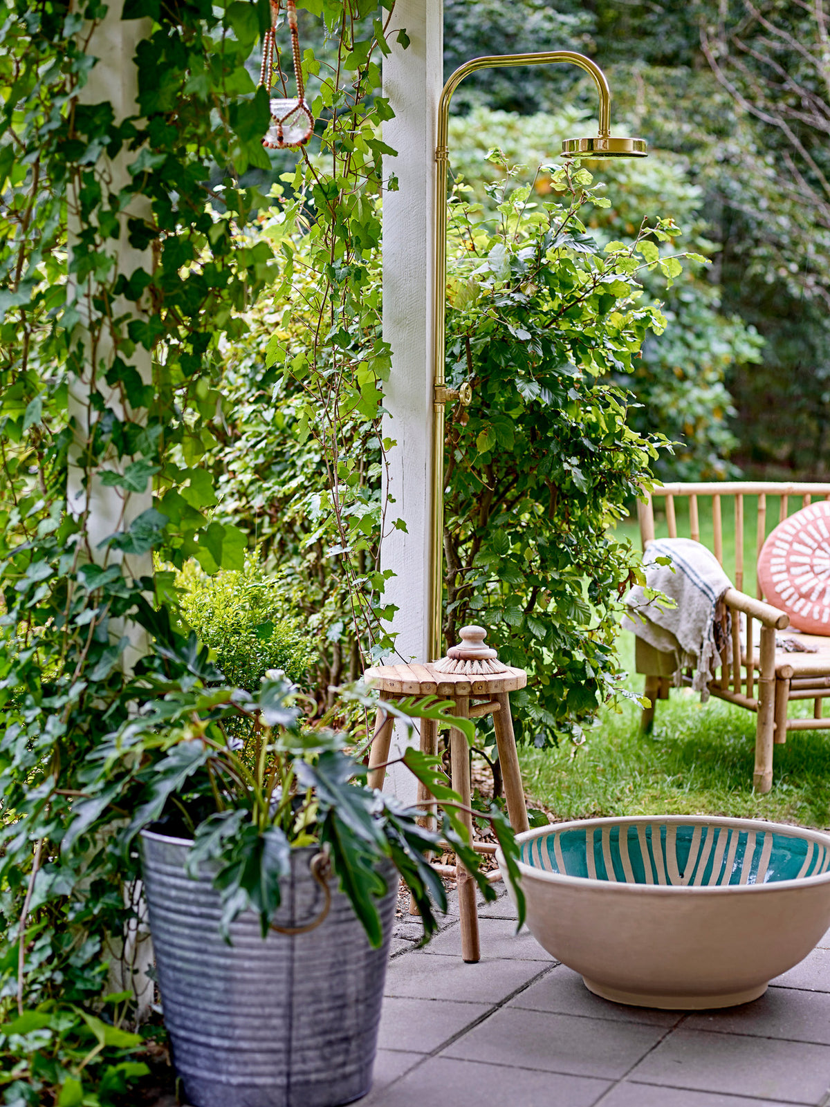 Sole Loungesessel, Natur, Bambus in Natur präsentiert im Onlineshop von KAQTU Design AG. Sessel ist von Bloomingville