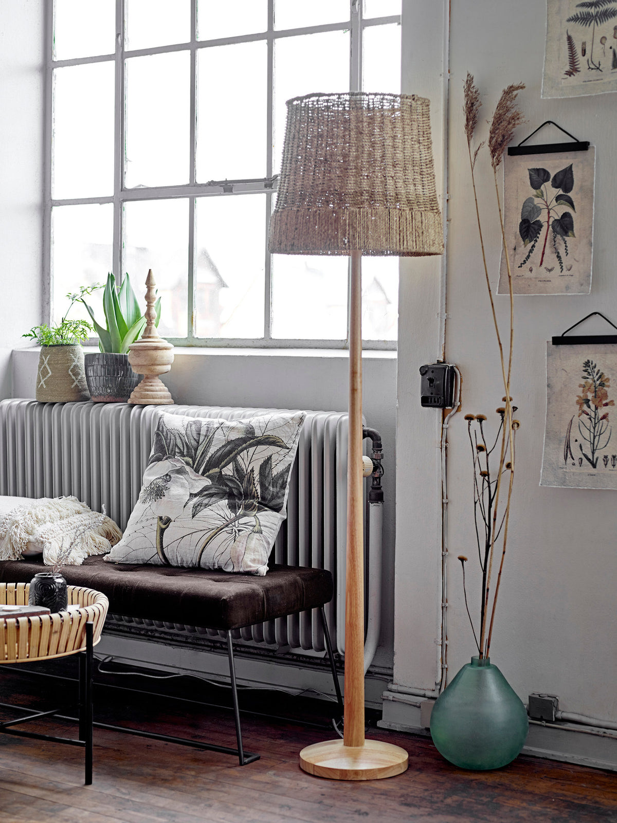Kakasi Stehlampe, Natur, Rattan in Nature präsentiert im Onlineshop von KAQTU Design AG. Stehleuchte ist von Creative Collection