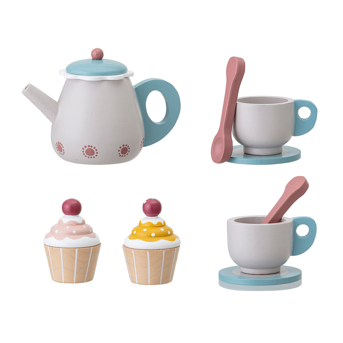 Gentrim Spielset, Lebensmittel, Grau, Sperrholz in Grey präsentiert im Onlineshop von KAQTU Design AG. Spiele Kids ist von Bloomingville Mini