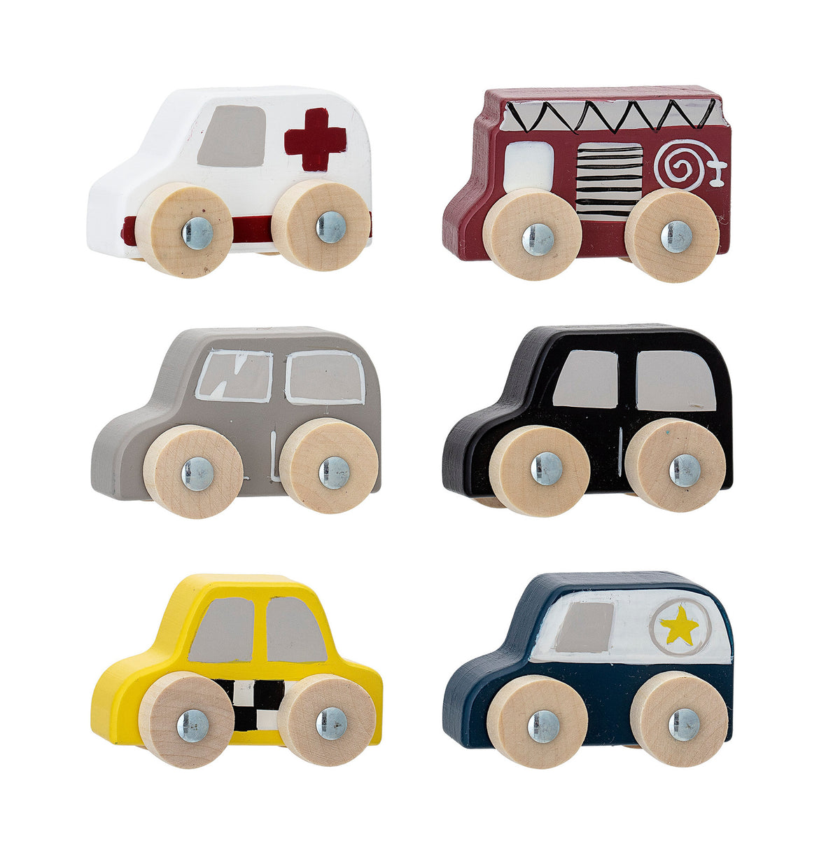 Avin Spielzeugauto, Grau, MDF in Grey präsentiert im Onlineshop von KAQTU Design AG. Objekte Kids ist von Bloomingville Mini