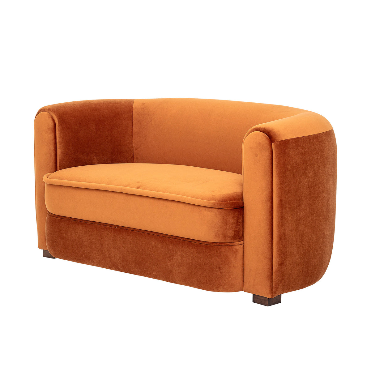 Malala Sofa, Braun, Polyester in Brown präsentiert im Onlineshop von KAQTU Design AG. 2er Sofa ist von Creative Collection