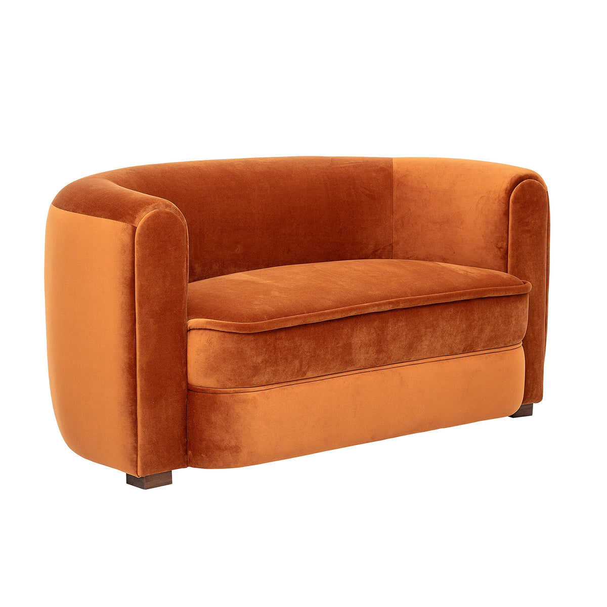 Malala Sofa, Braun, Polyester in Brown präsentiert im Onlineshop von KAQTU Design AG. 2er Sofa ist von Creative Collection