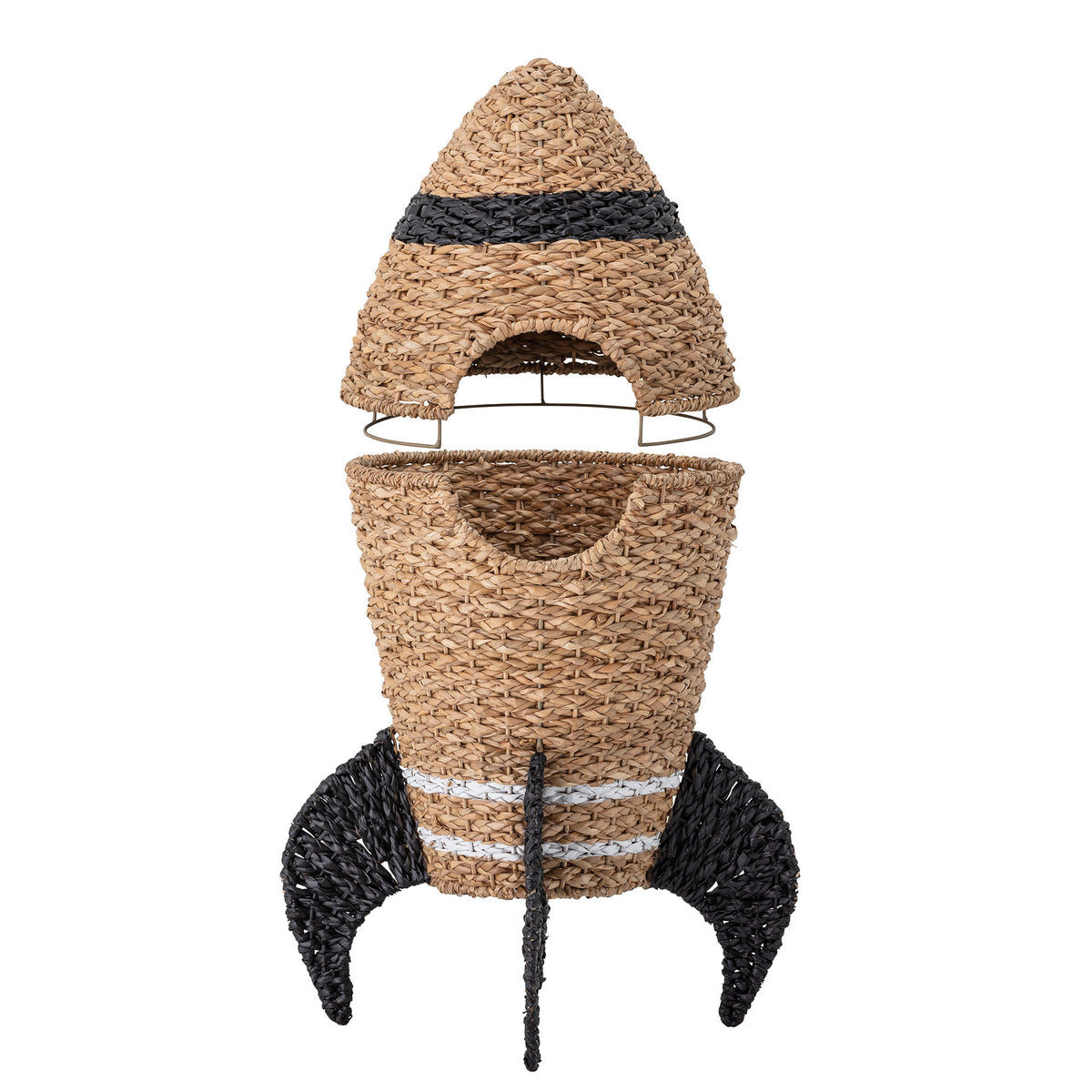Cosmina Korb mit Deckel, Natur, Seegras in Nature präsentiert im Onlineshop von KAQTU Design AG. Aufbewährungskörbe ist von Bloomingville Mini