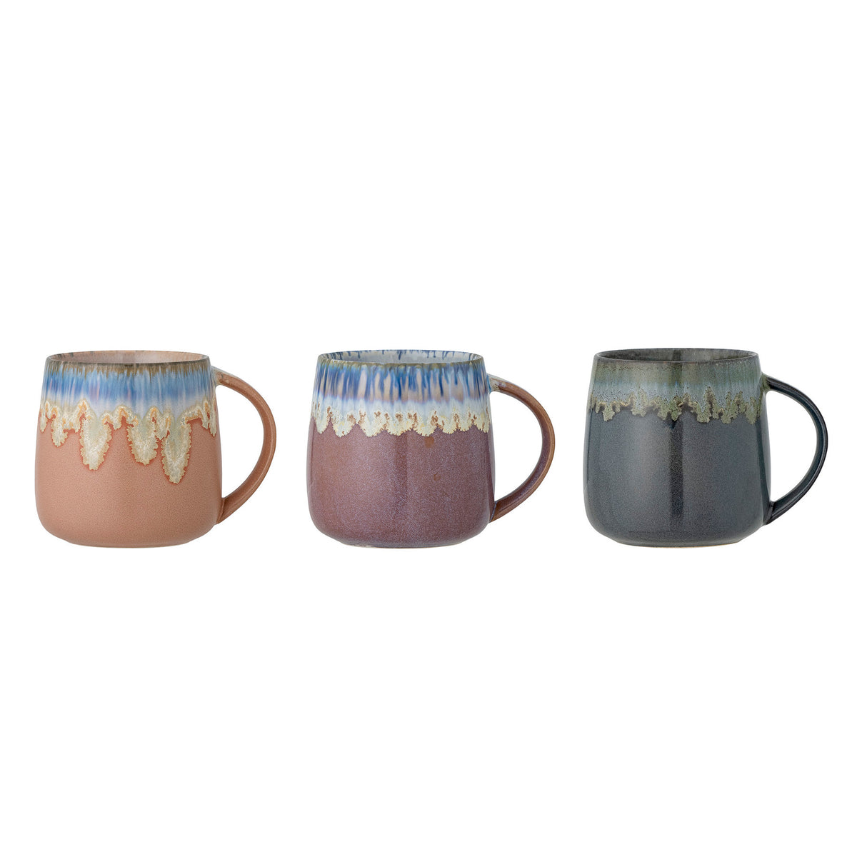 Cloe Becher, Blau, Steingut in Blue präsentiert im Onlineshop von KAQTU Design AG. Tasse ist von Creative Collection