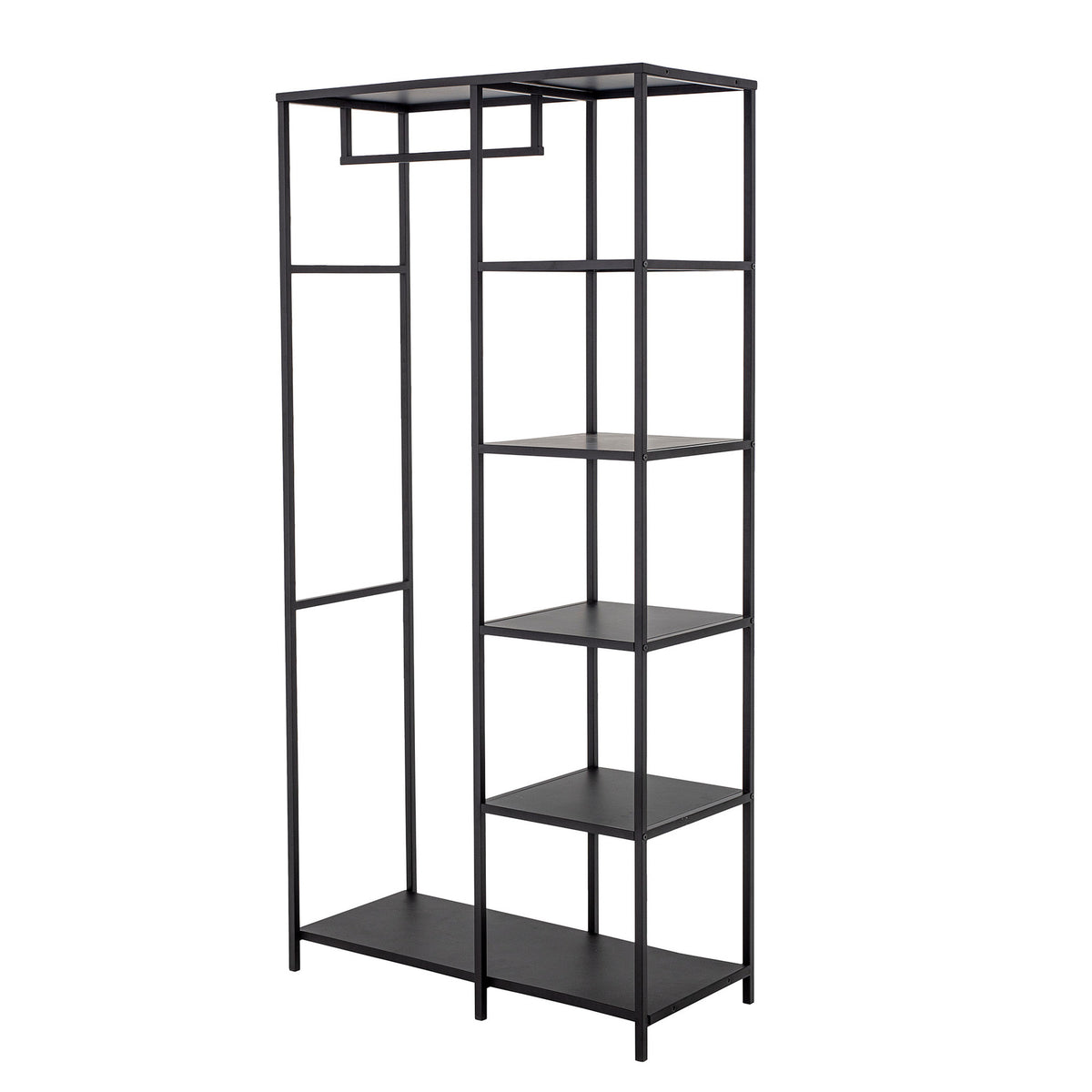 Valde Clothes Rack, Black, Metal in Schwarz präsentiert im Onlineshop von KAQTU Design AG. Garderobe ist von Bloomingville