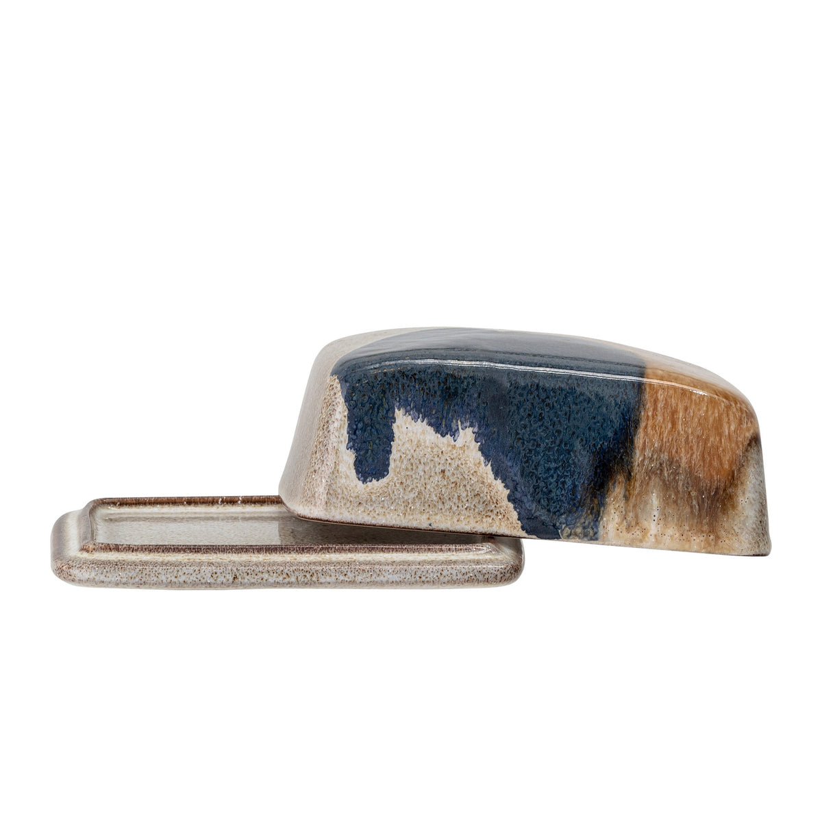 Jules Butterdose, Grau, Steingut in Grey präsentiert im Onlineshop von KAQTU Design AG. Aufbewahrungsdose ist von Bloomingville
