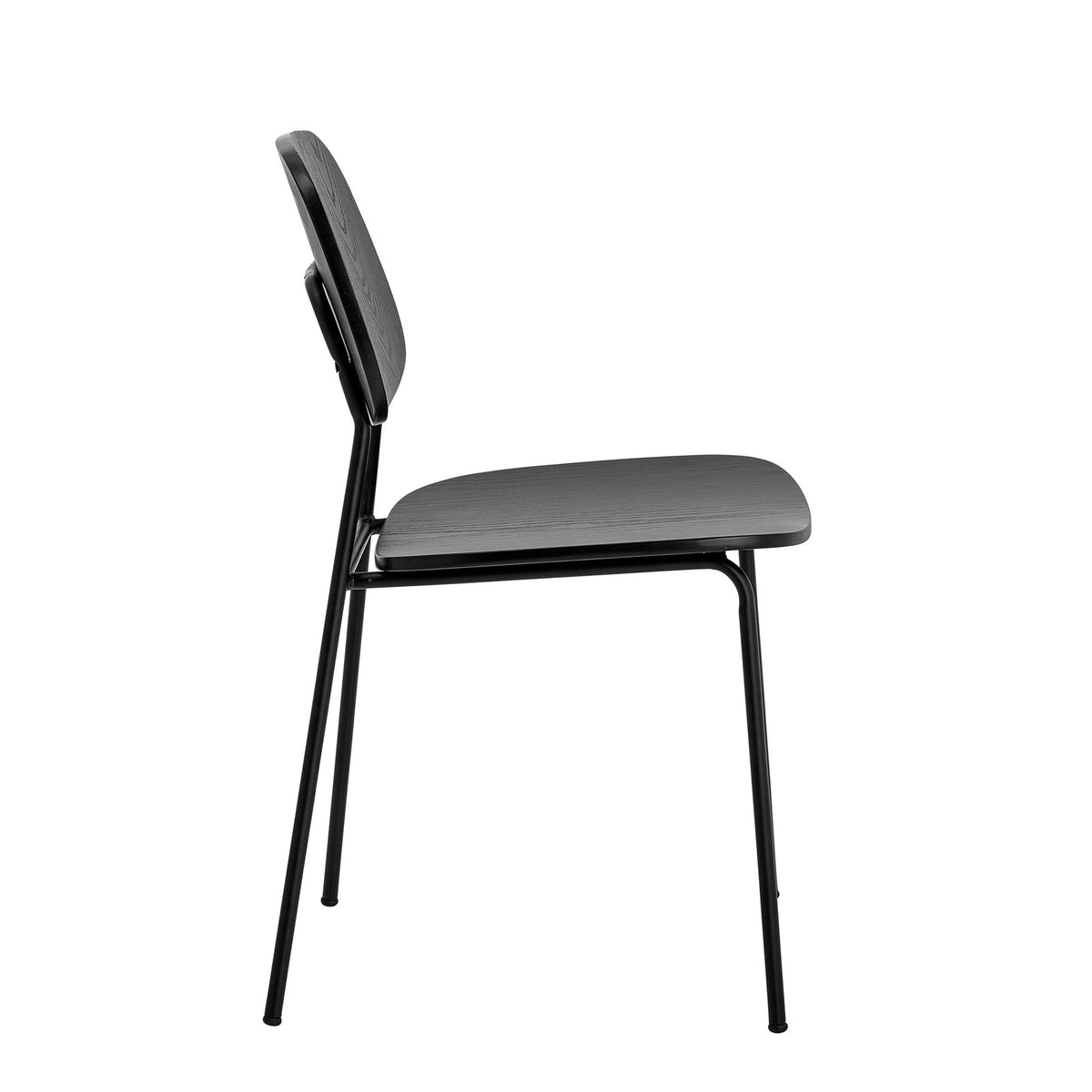 Monza Esszimmerstuhl, Schwarz, Sperrholz in Black präsentiert im Onlineshop von KAQTU Design AG. Stuhl ist von Bloomingville