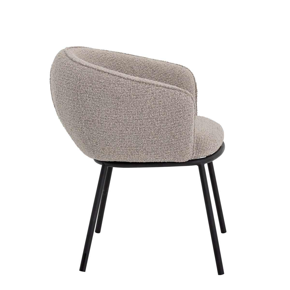 Cortone Esszimmerstuhl, Grau, Polyester in Grau präsentiert im Onlineshop von KAQTU Design AG. Stuhl mit Armlehne ist von Bloomingville