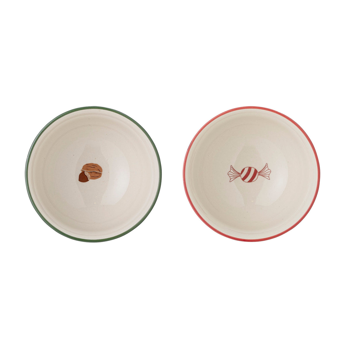 Jolly Schale, Rot, Steingut in Rot präsentiert im Onlineshop von KAQTU Design AG. Schale ist von Bloomingville
