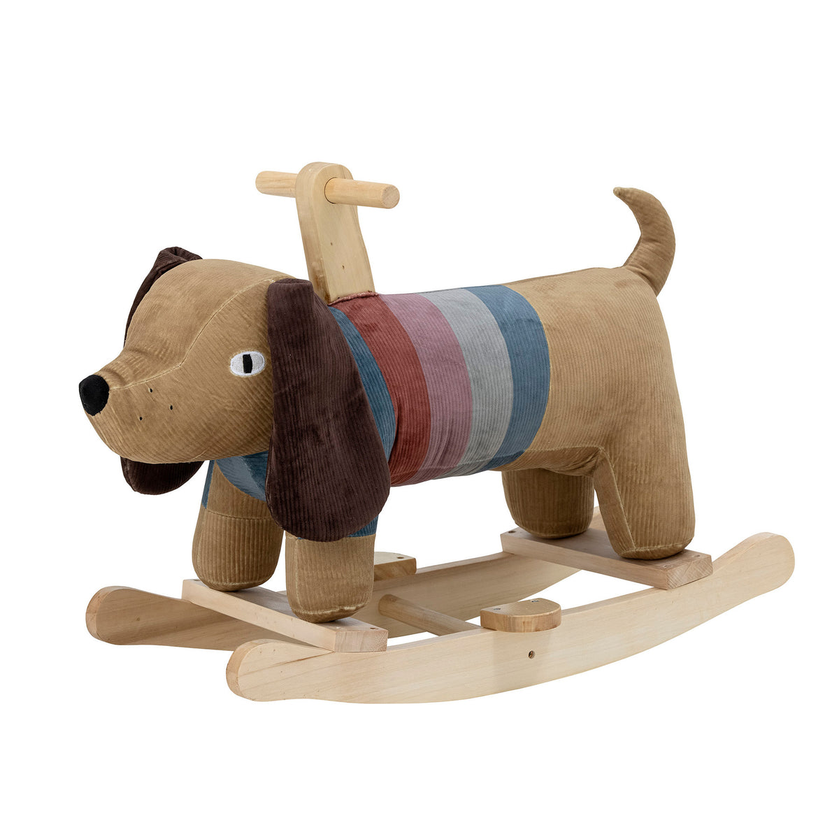 Charlie Rocking Toy, Dog, Braun, Polyester in Brown präsentiert im Onlineshop von KAQTU Design AG. Objekte Kids ist von Bloomingville Mini