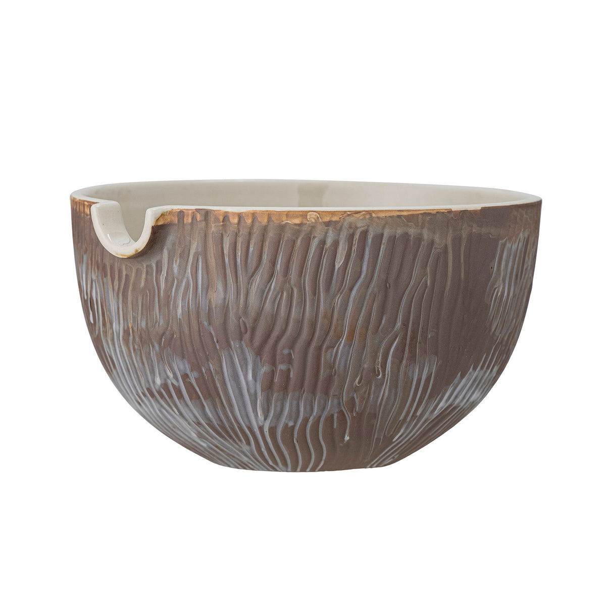 Toula Schale, Braun, Steingut in Brown präsentiert im Onlineshop von KAQTU Design AG. Schale ist von Bloomingville