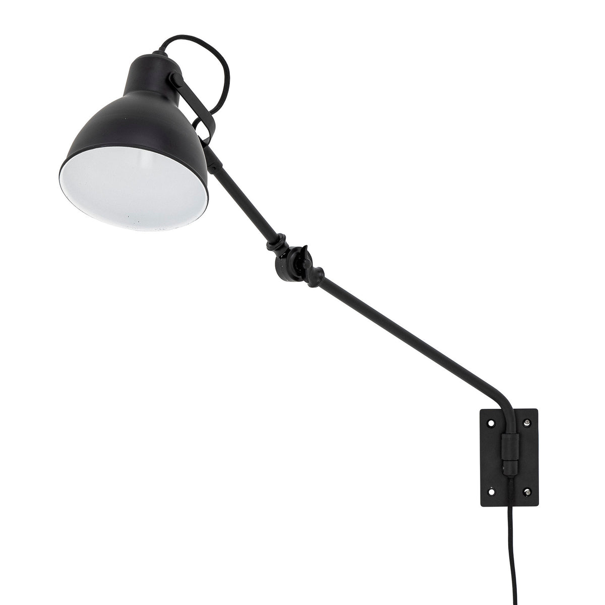 Jili Wandleuchte, Schwarz, Metall in Black präsentiert im Onlineshop von KAQTU Design AG. Wandleuchte ist von Creative Collection