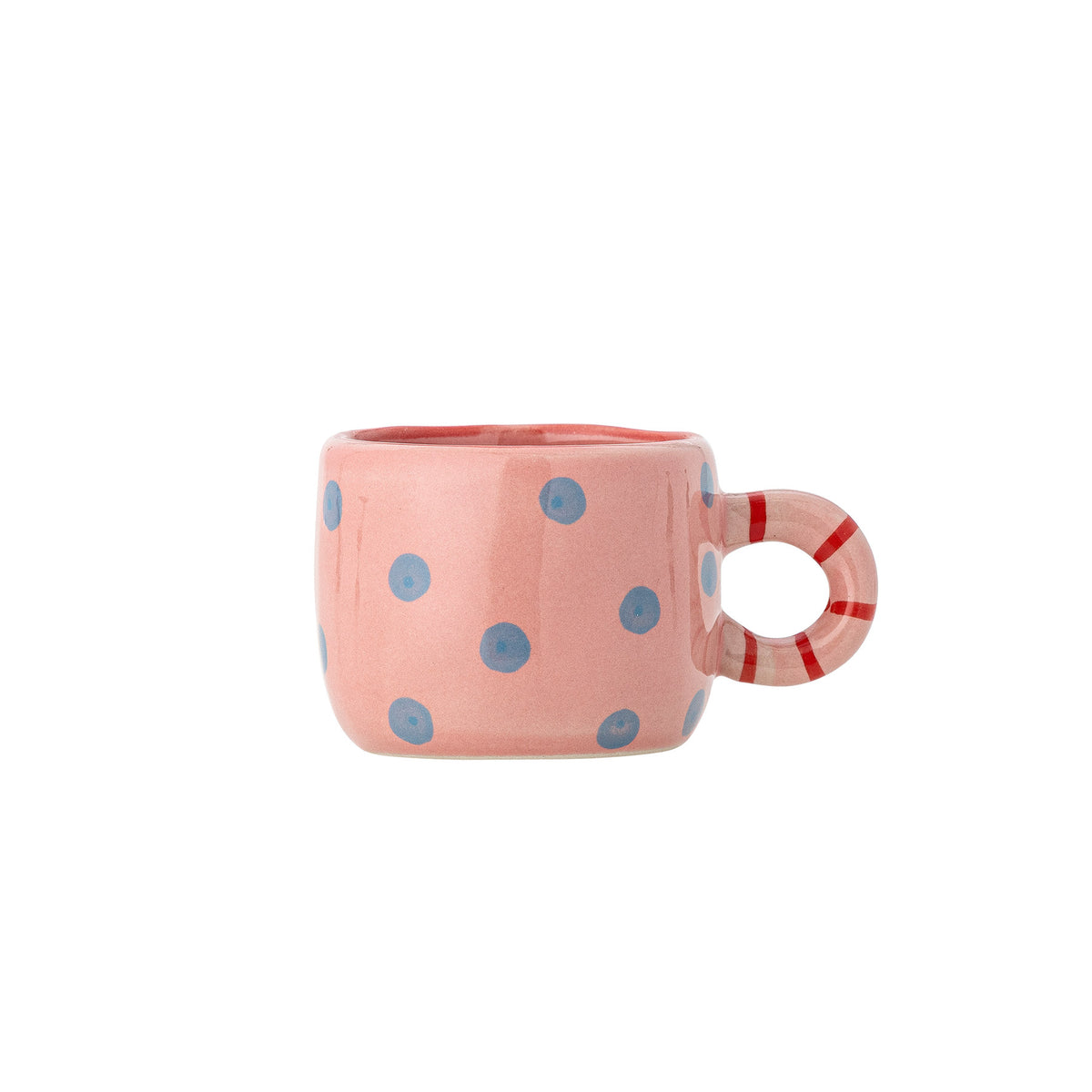 Nini Tasse, Rose, Steingut in Rose präsentiert im Onlineshop von KAQTU Design AG. Tasse ist von Bloomingville Mini
