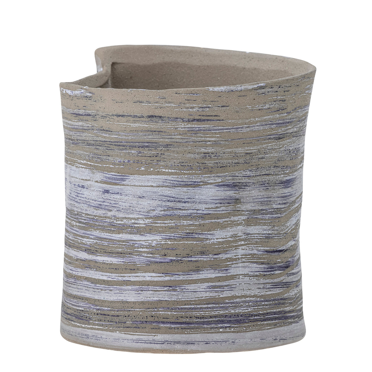 Adelle Blumentopf, Grau, Steingut in Grey präsentiert im Onlineshop von KAQTU Design AG. Blumentopf ist von Bloomingville
