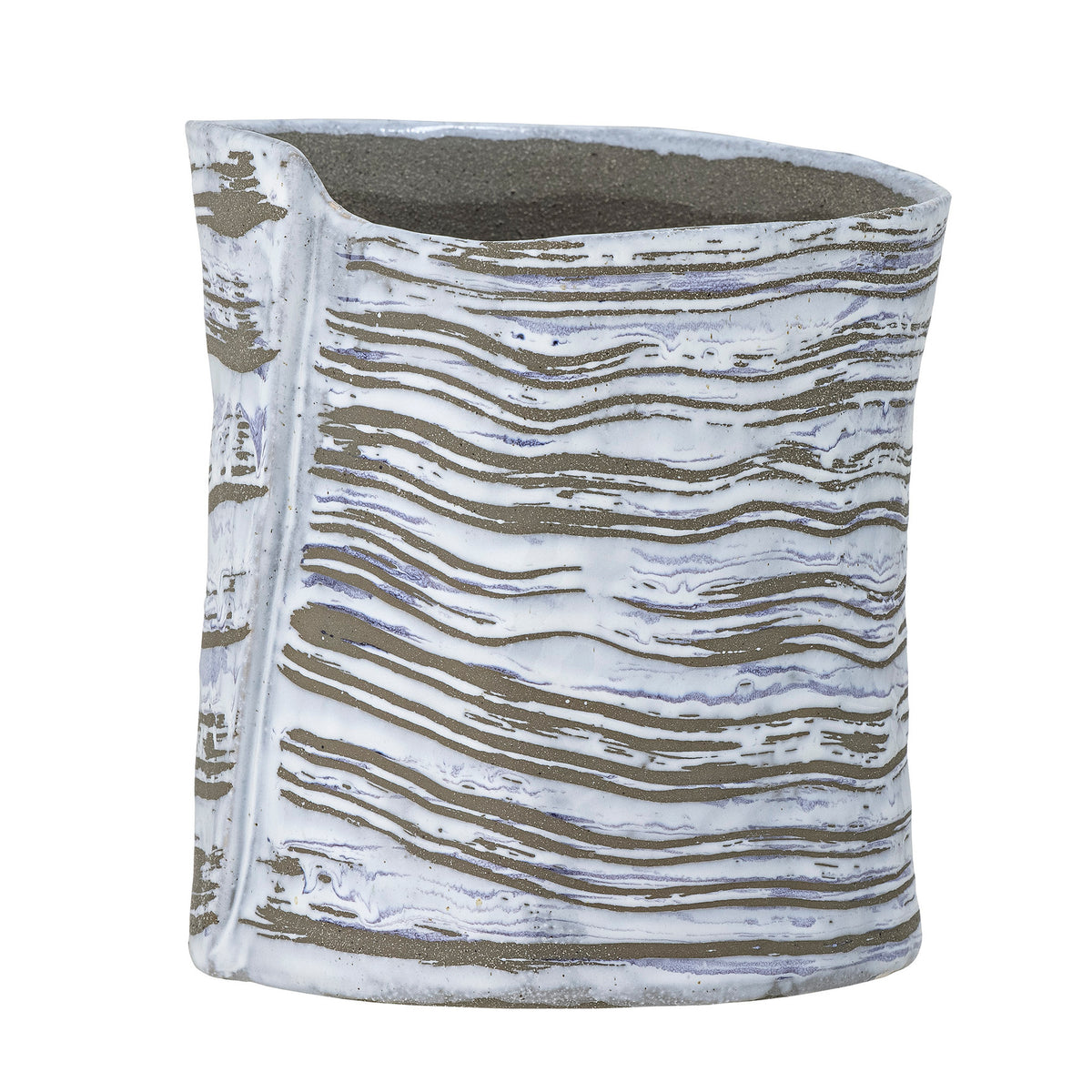 Adelle Blumentopf, Grau, Steingut in Grey präsentiert im Onlineshop von KAQTU Design AG. Blumentopf ist von Bloomingville