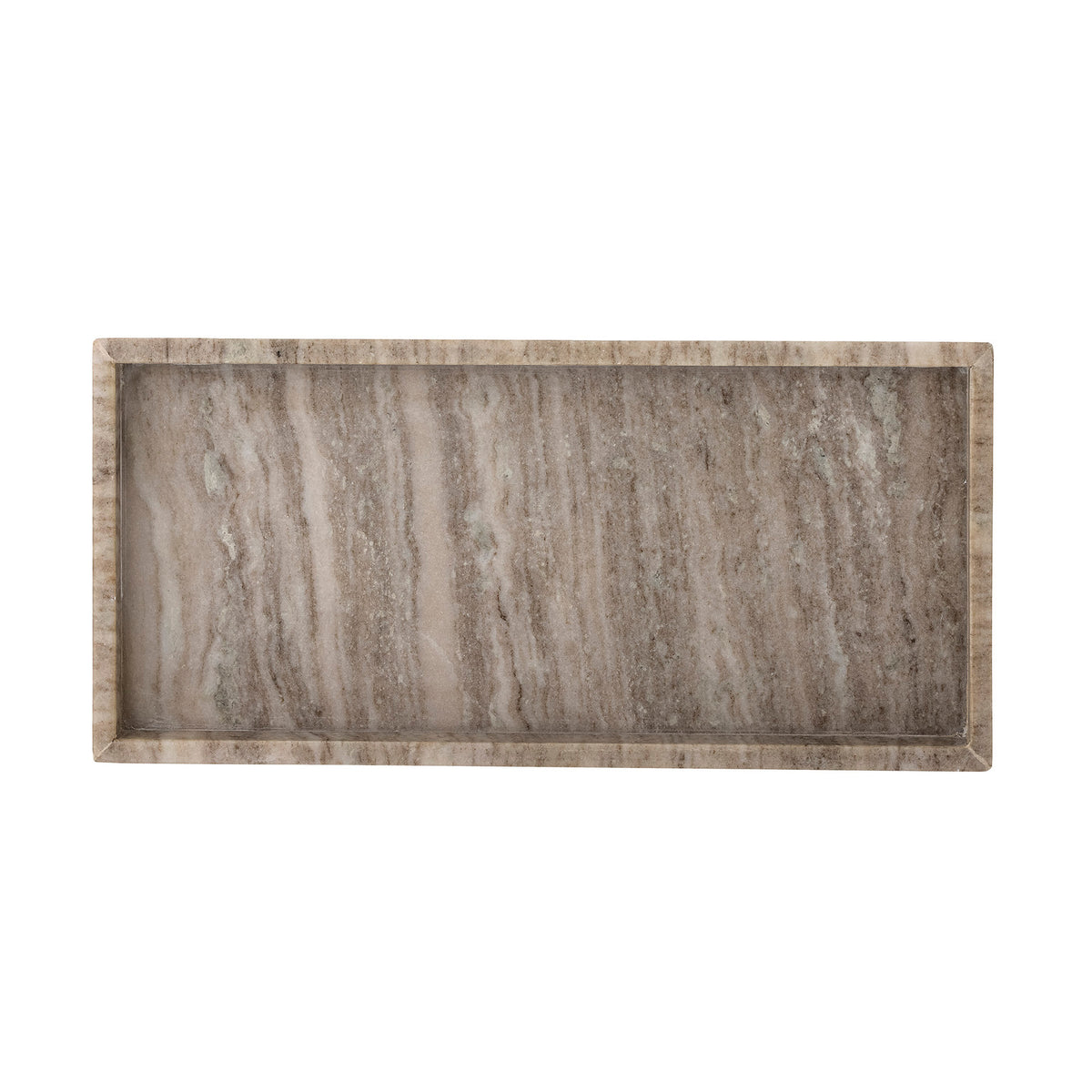Majsa Tablett, Braun, Marmor in Brown präsentiert im Onlineshop von KAQTU Design AG. Tablett ist von Bloomingville