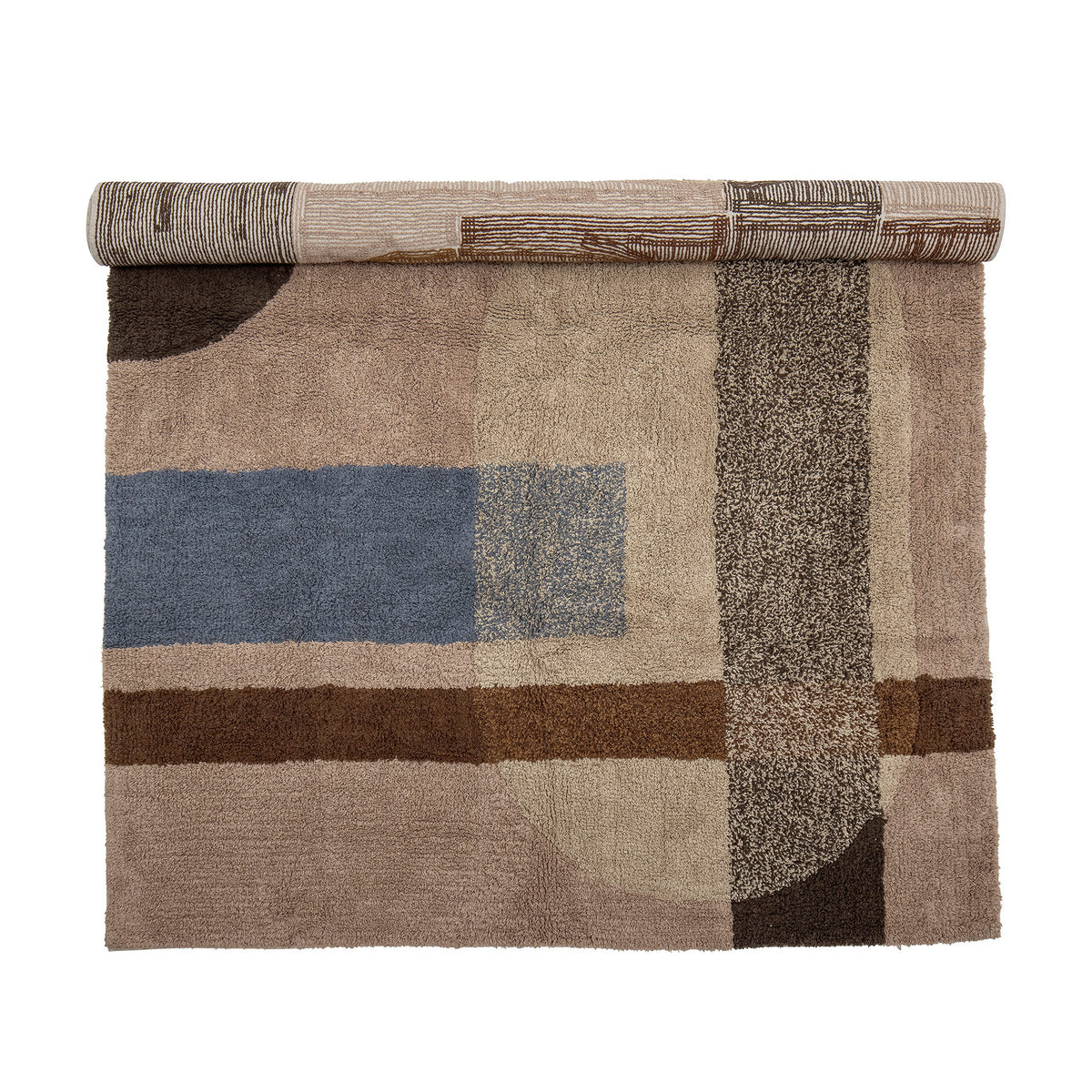 Zofia Teppich, Braun, Baumwolle in Brown präsentiert im Onlineshop von KAQTU Design AG. Teppich ist von Bloomingville