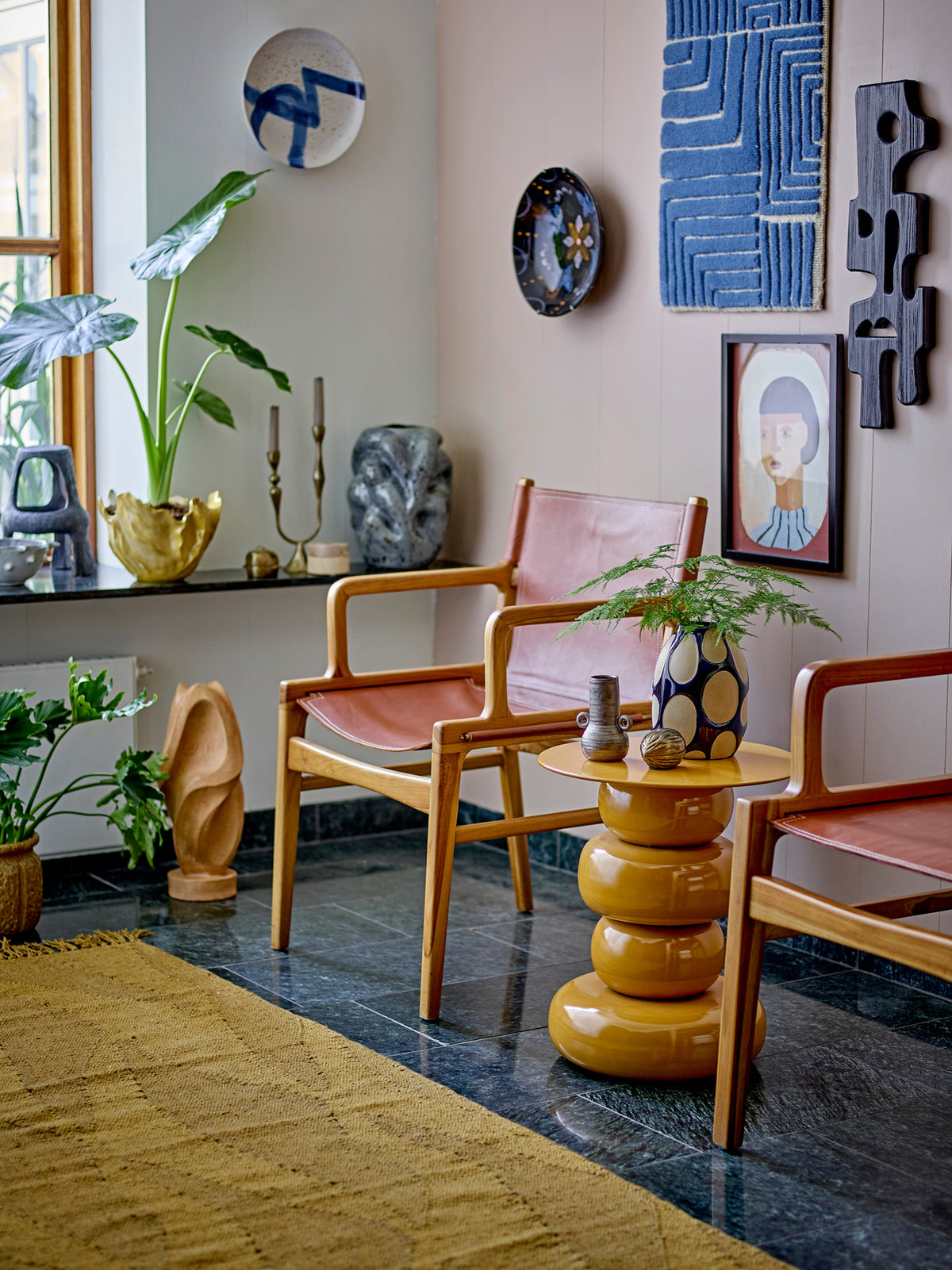 Zola Teppich, Braun, Wolle in Brown präsentiert im Onlineshop von KAQTU Design AG. Teppich ist von Bloomingville