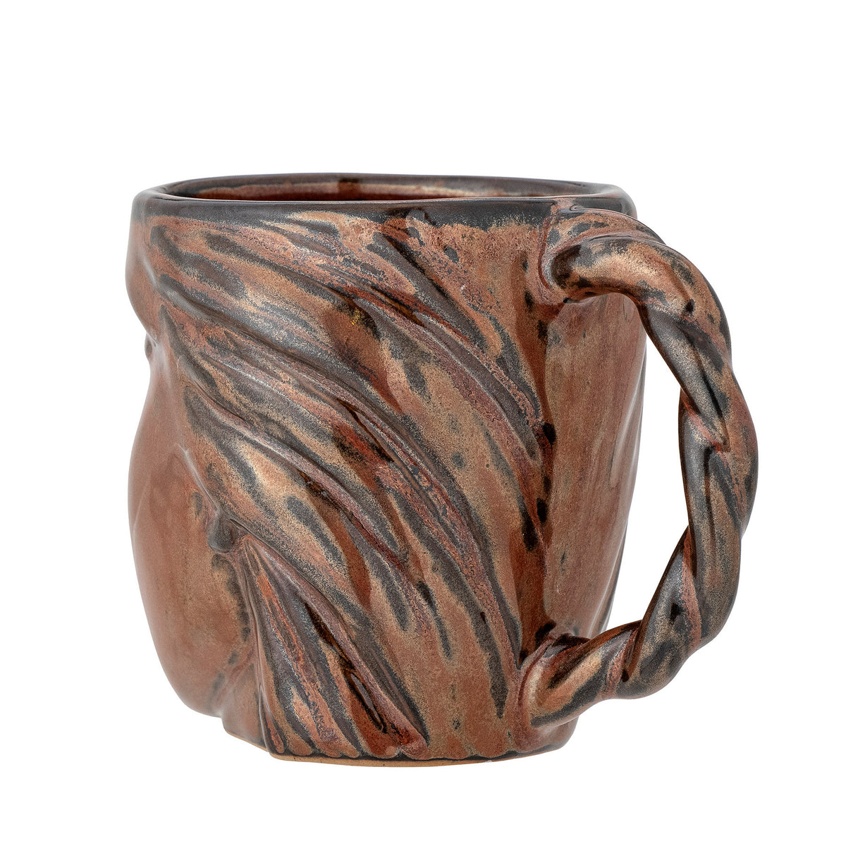 Reeha Becher, Braun, Steingut in Brown präsentiert im Onlineshop von KAQTU Design AG. Tasse ist von Bloomingville