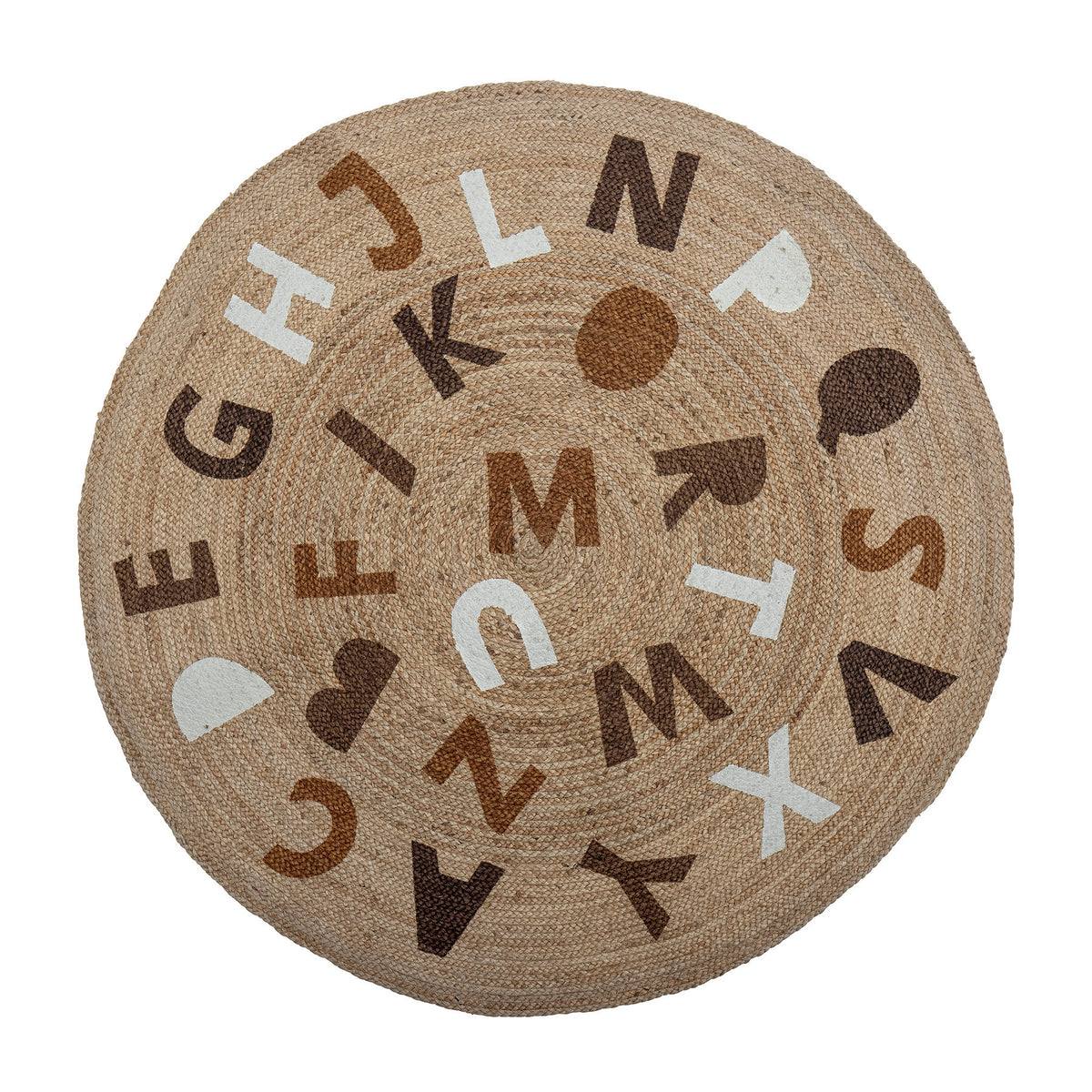 Dinne Teppich, Braun, Jute in Brown präsentiert im Onlineshop von KAQTU Design AG. Teppich ist von Bloomingville Mini