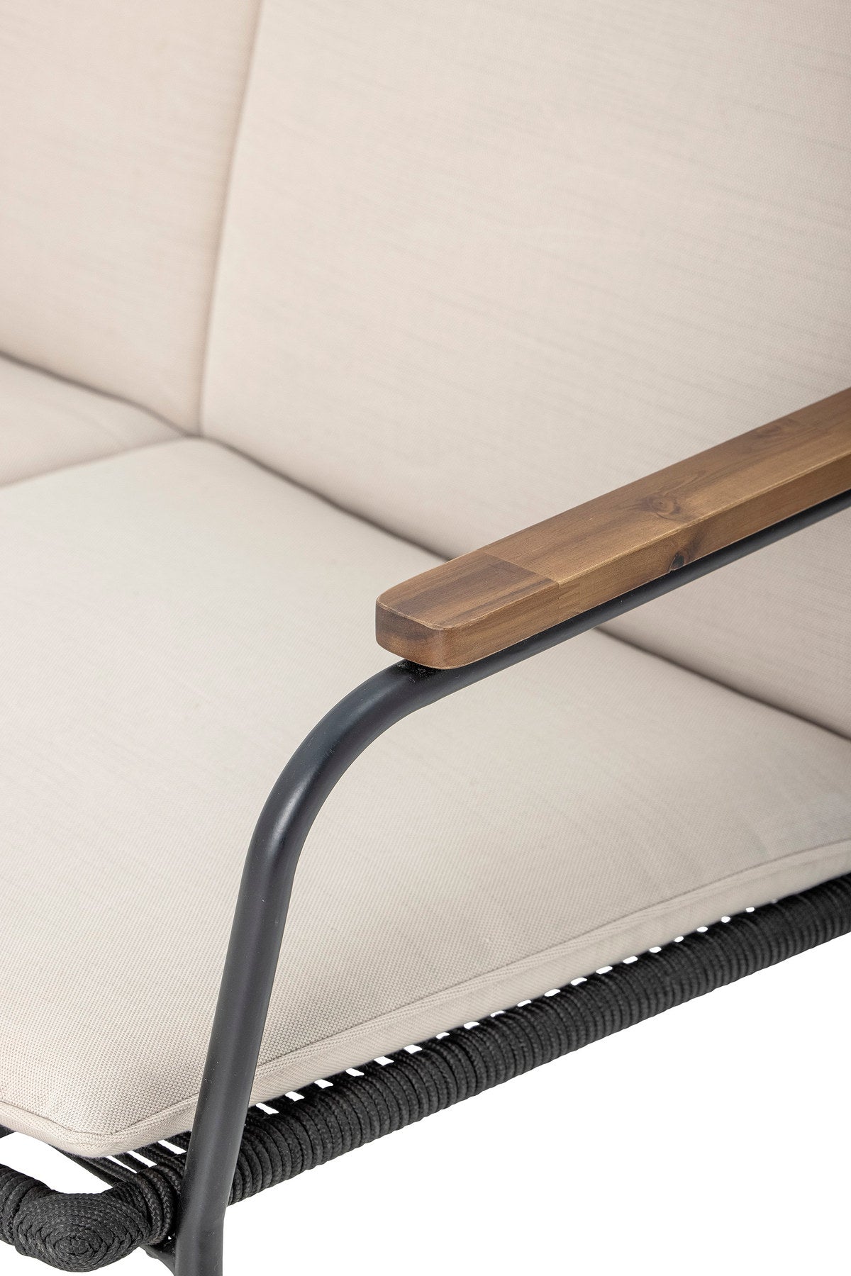 Hampton Sofa, Schwarz, Metall in Black präsentiert im Onlineshop von KAQTU Design AG. Lounge Sofa ist von Bloomingville