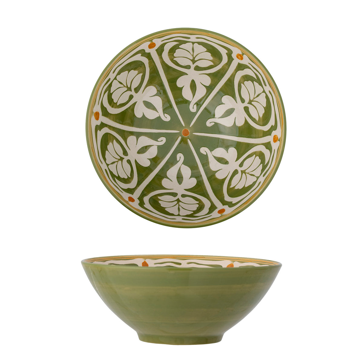 Heikki Schale, Grün, Steingut in Green präsentiert im Onlineshop von KAQTU Design AG. Schale ist von Bloomingville