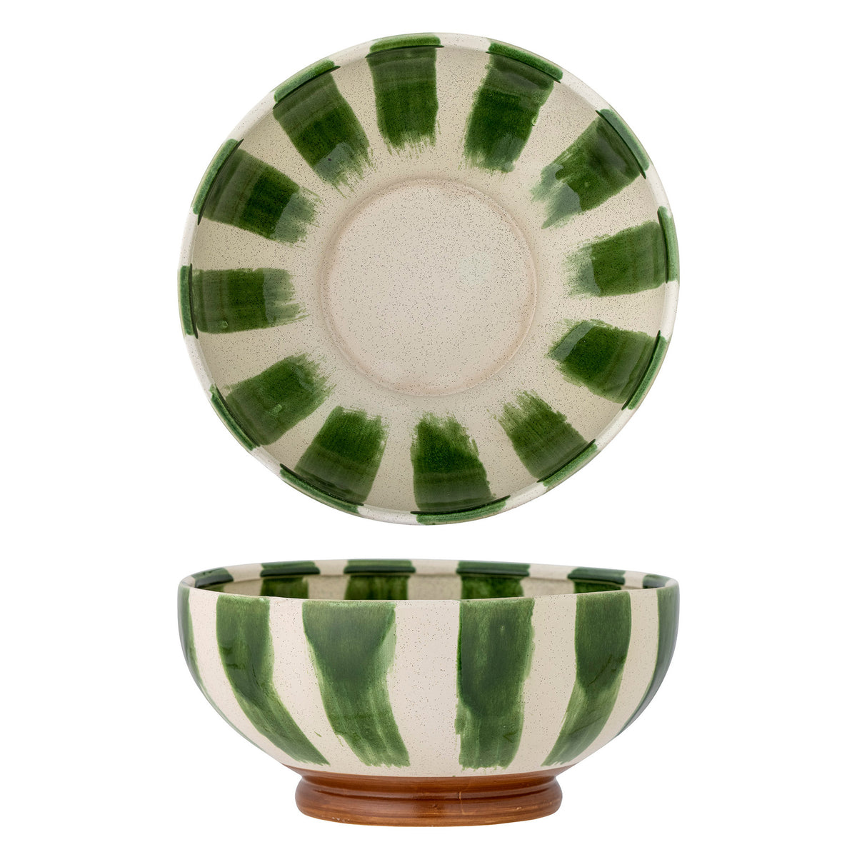 Shakti Schale, Grün, Steingut in Green präsentiert im Onlineshop von KAQTU Design AG. Schale ist von Creative Collection