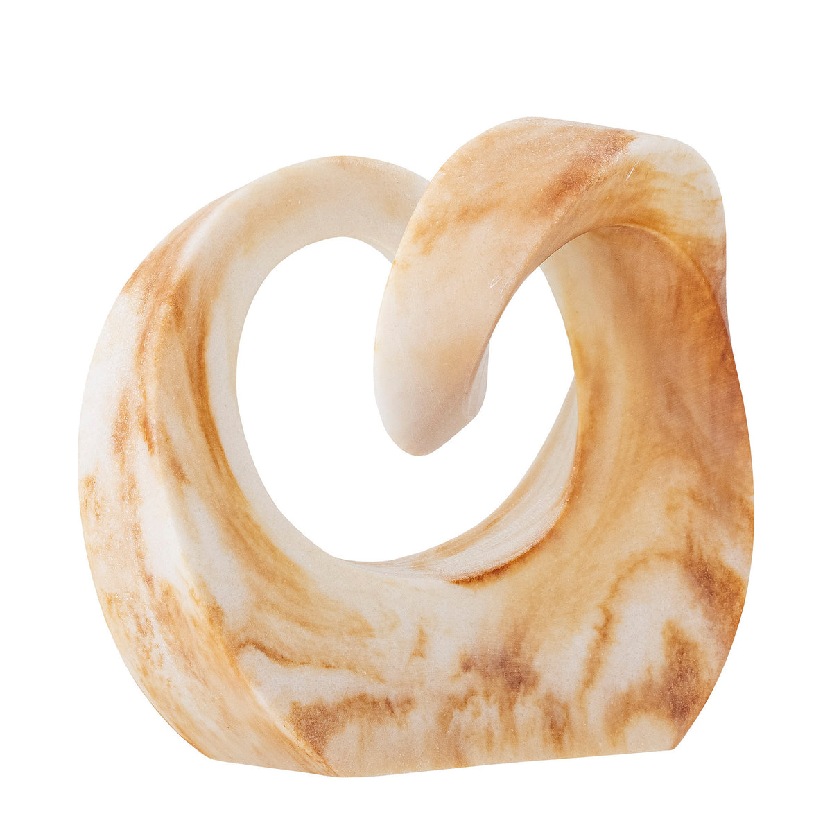Swirl Deko, Braun, Polyresin in Brown präsentiert im Onlineshop von KAQTU Design AG. Kunstgegenstände ist von Bloomingville
