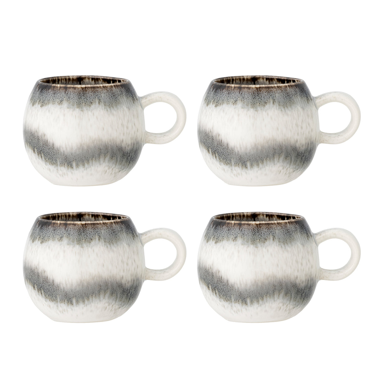 Paula Tasse, Multipack, Grau, Steingut in Grey präsentiert im Onlineshop von KAQTU Design AG. Tasse ist von Bloomingville