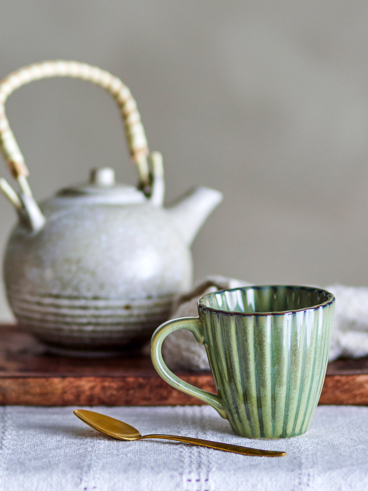Latina Tasse, Multipack, Grün, Steingut in Green präsentiert im Onlineshop von KAQTU Design AG. Tasse ist von Bloomingville