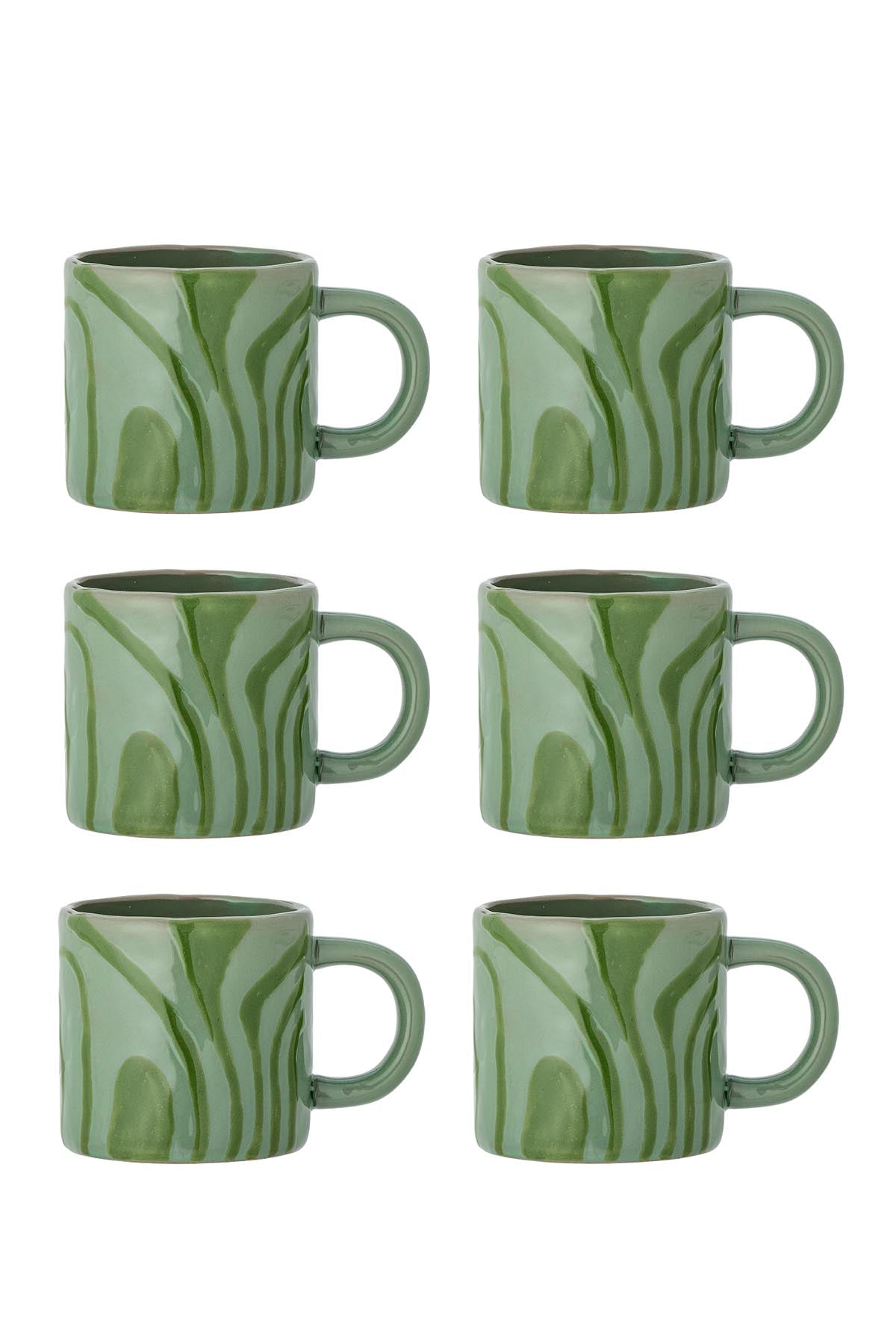 Ninka Tasse, Multipack, Grün, Steingut in Green präsentiert im Onlineshop von KAQTU Design AG. Tasse ist von Bloomingville
