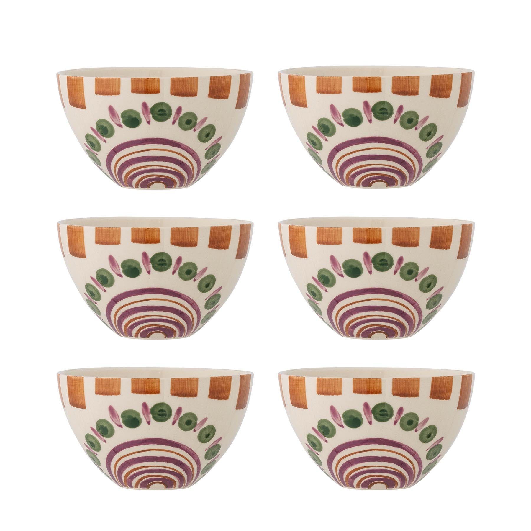 Shama Schale, Multipack, Bunt, Steingut in Multi präsentiert im Onlineshop von KAQTU Design AG. Schale ist von Bloomingville