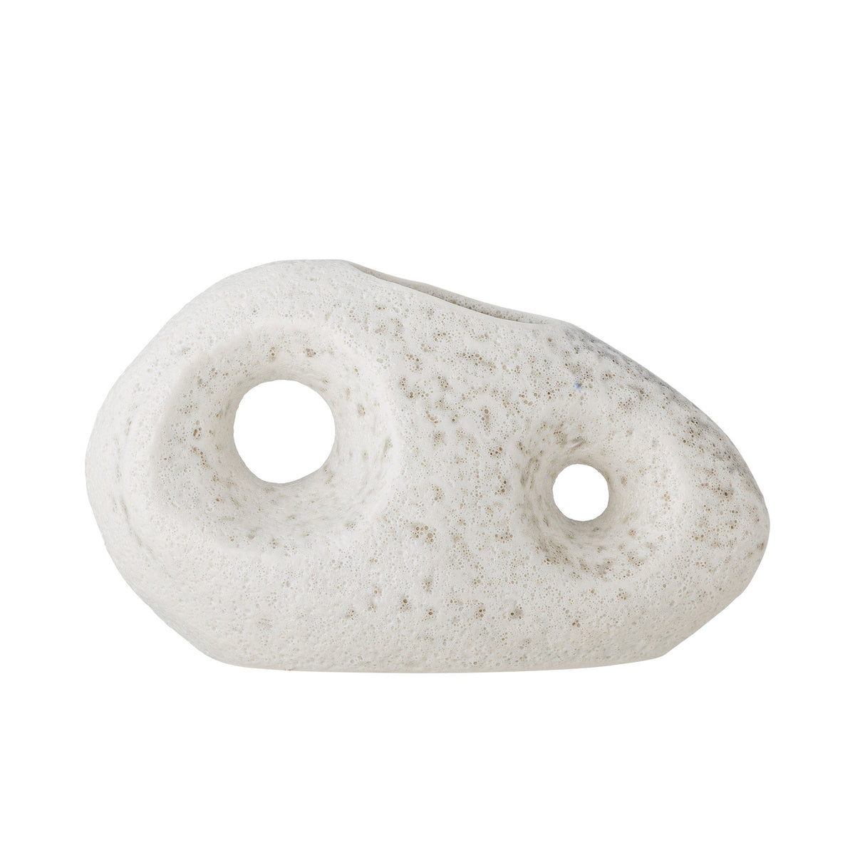Caia Vase, Weiss, Steingut in Weiss präsentiert im Onlineshop von KAQTU Design AG. Vase ist von Bloomingville