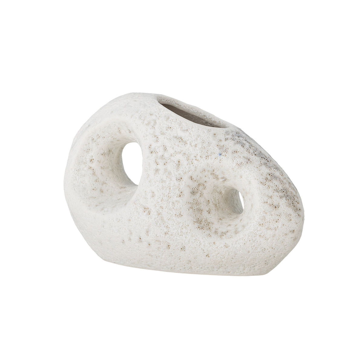 Caia Vase, Weiss, Steingut in Weiss präsentiert im Onlineshop von KAQTU Design AG. Vase ist von Bloomingville