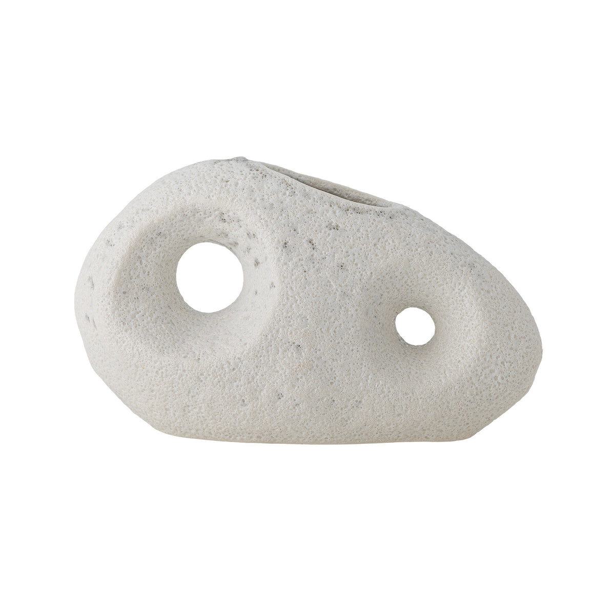 Caia Vase, Weiss, Steingut in Weiss präsentiert im Onlineshop von KAQTU Design AG. Vase ist von Bloomingville