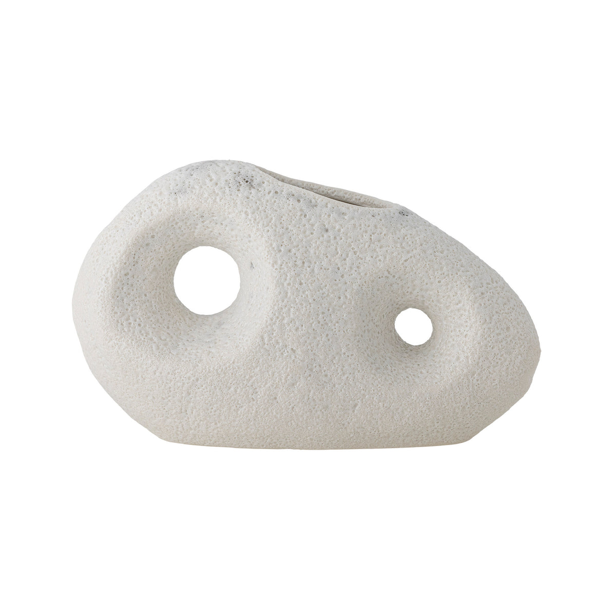 Caia Vase, Weiss, Steingut in Weiss präsentiert im Onlineshop von KAQTU Design AG. Vase ist von Bloomingville