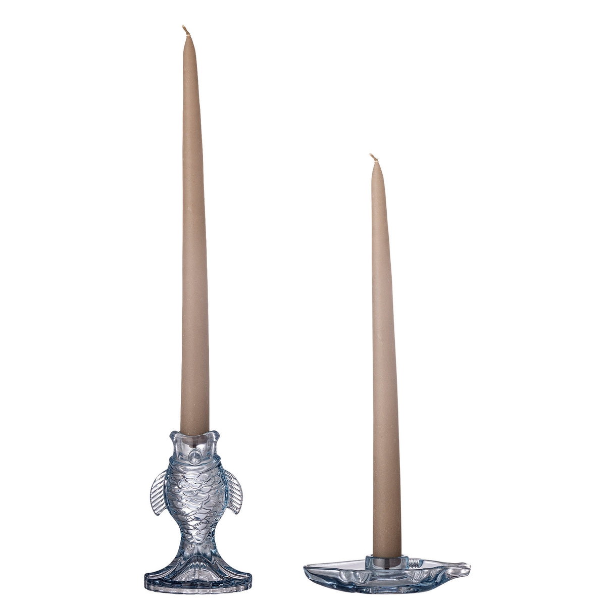 Linley Kerzenhalter, Blau, Glas in Blau präsentiert im Onlineshop von KAQTU Design AG. Kerzenständer ist von Creative Collection