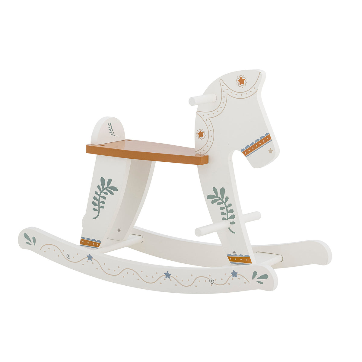 Ruddy Schaukelspielzeug, Pferd, Weiss, MDF in Weiss präsentiert im Onlineshop von KAQTU Design AG. Spielzeug ist von Bloomingville Mini