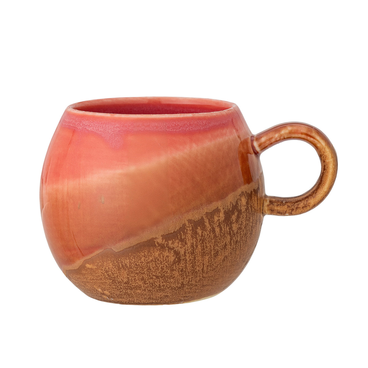 Paula Tasse, Orange, Steingut in Orange präsentiert im Onlineshop von KAQTU Design AG. Tasse ist von Bloomingville