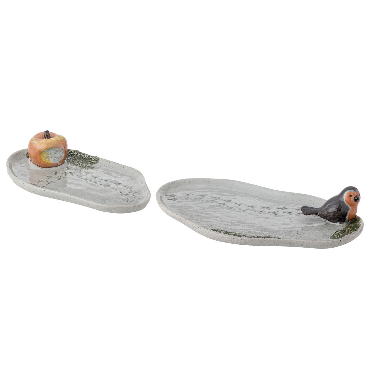 Entdecken Sie das stilvolle Bleak Serviertablett-Set in Grau aus robustem Steingut, ideal für jeden Anlass und ein echter Blickfang.