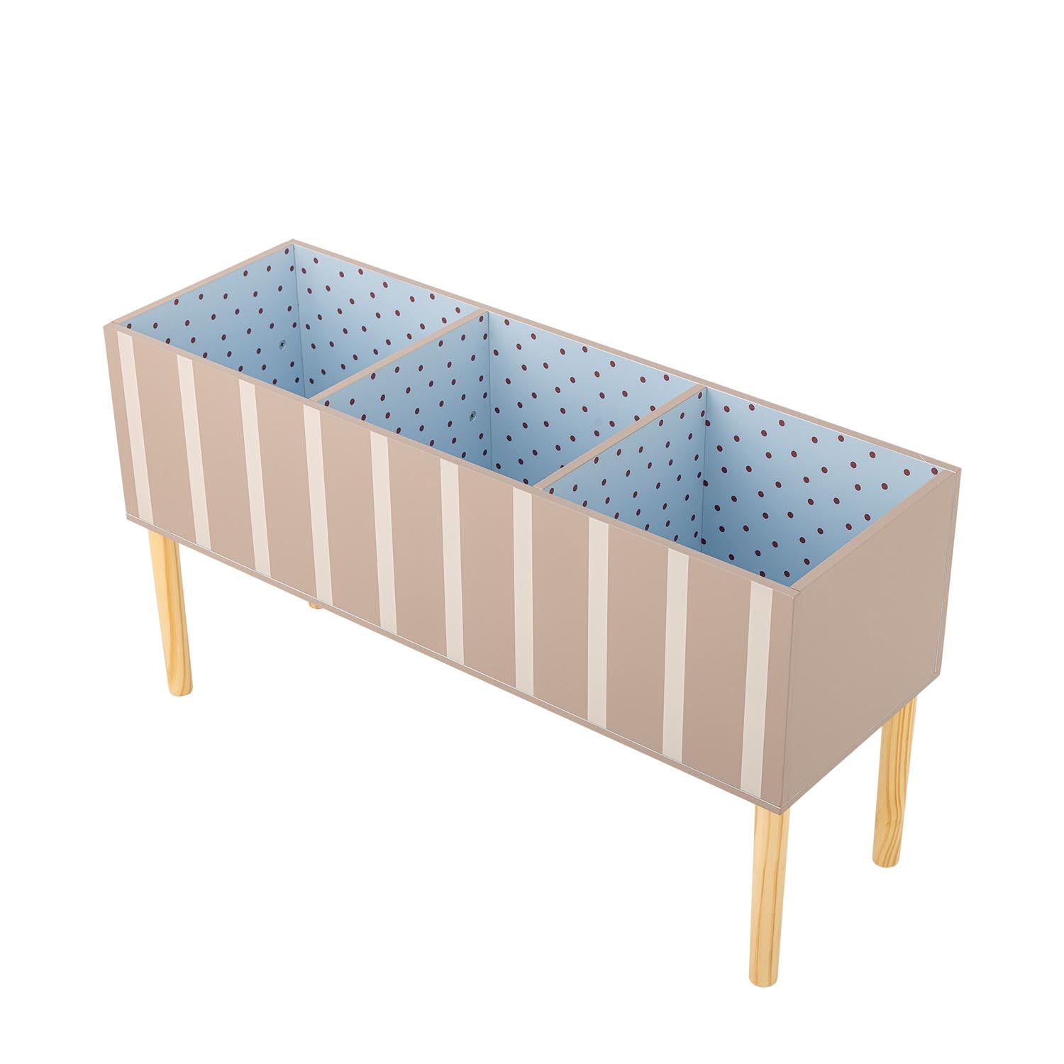 Der Salam Bücherständer von Bloomingville Mini ist ein stilvolles, nachhaltiges Möbelstück aus FSC®100% MDF, ideal für Kinderzimmer und kleine Leser.