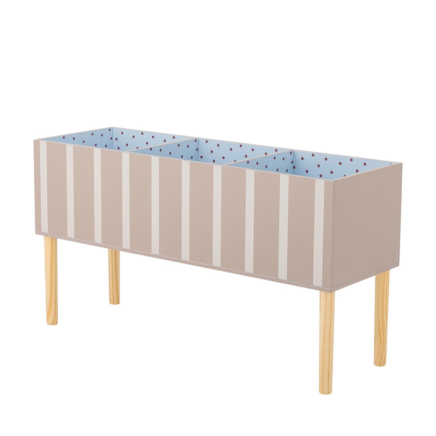 Entdecken Sie den Salam Bücherständer von Bloomingville Mini – ein charmantes, braunes Regal aus nachhaltigem MDF, perfekt für kleine Bücherfreunde.