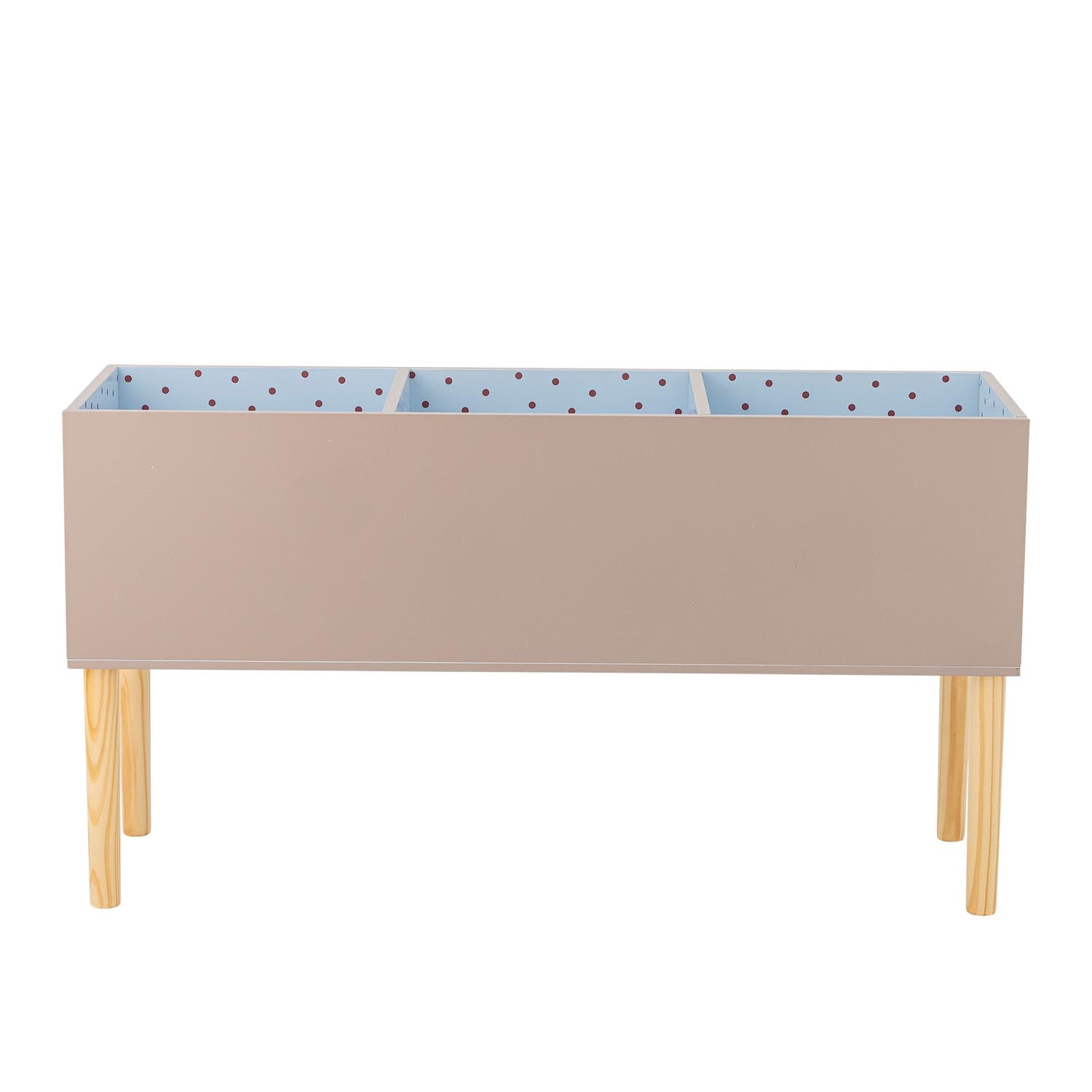 Der Salam Bücherständer von Bloomingville Mini vereint stilvolles Design und Funktionalität. Aus FSC®100% MDF gefertigt, ist er ideal für Kinderzimmer.
