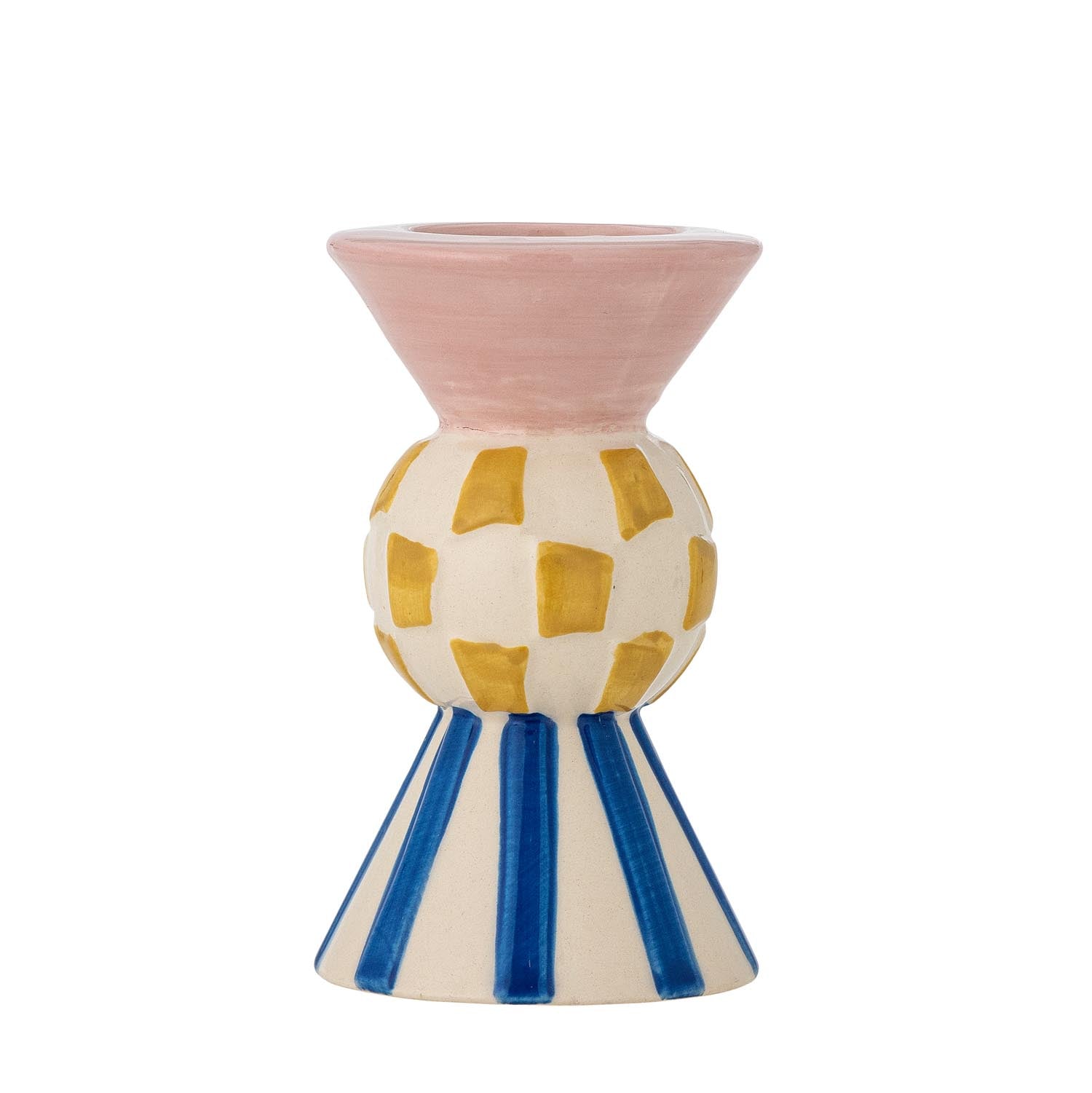 Bob Votive & Candle Holder, Rose, Steingut in Rose präsentiert im Onlineshop von KAQTU Design AG. Kerzenständer ist von Bloomingville