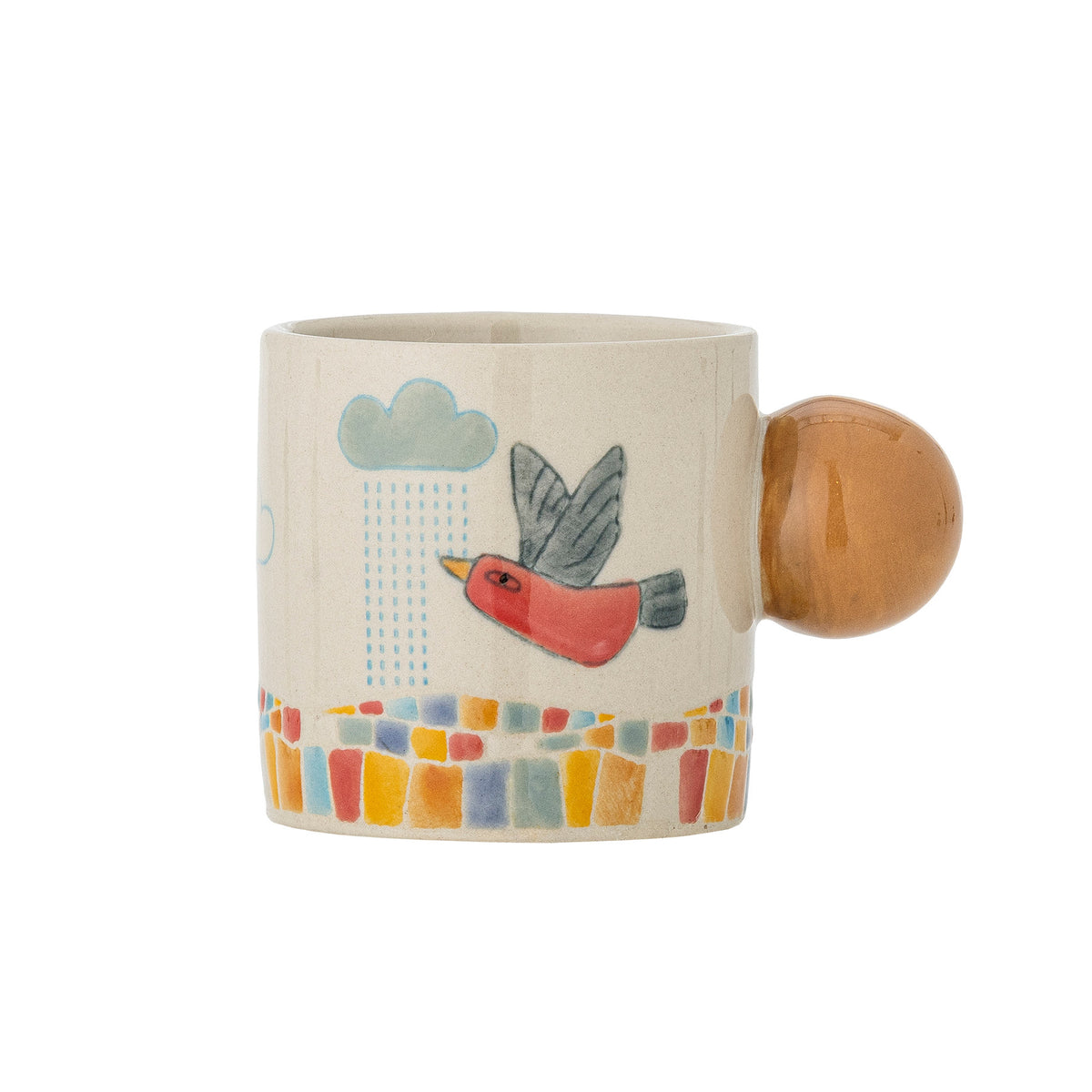 Colorine Tasse, Natur, Steingut in Natur präsentiert im Onlineshop von KAQTU Design AG. Tasse ist von Bloomingville Mini