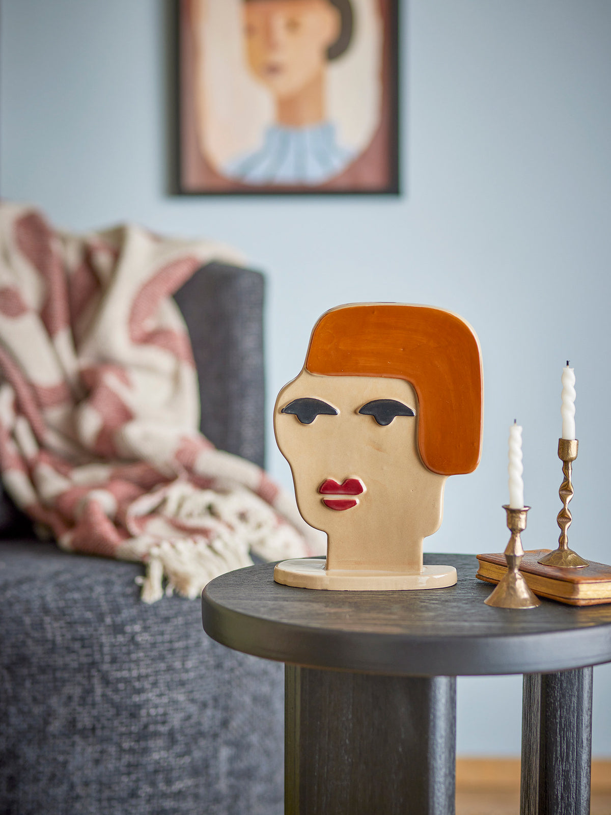 Voila Deko, Braun, Steingut in Braun präsentiert im Onlineshop von KAQTU Design AG. Weihnachtszubehör ist von Bloomingville