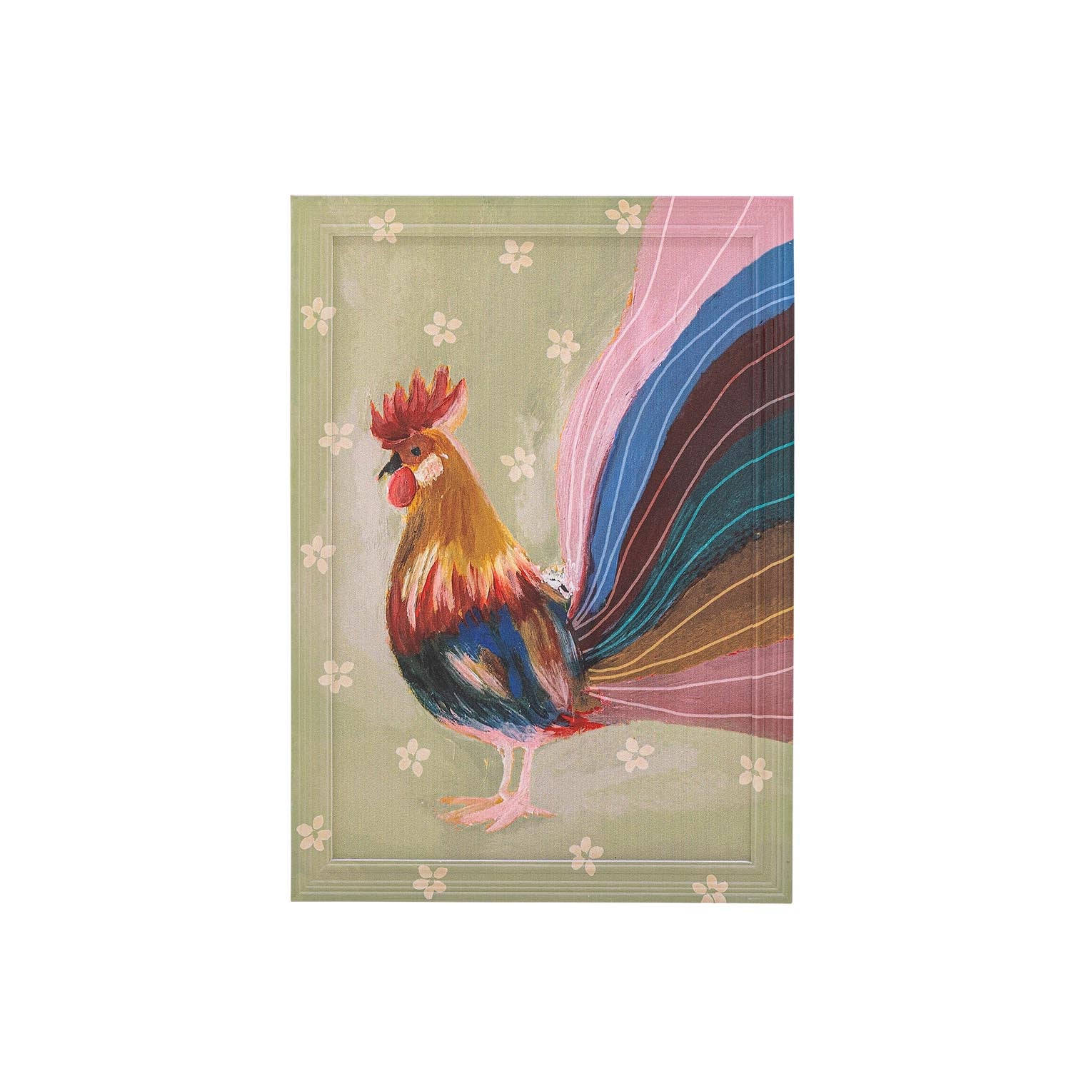 Hanaia Illustration mit Rahmen, Grün, Tannenholz in Grün präsentiert im Onlineshop von KAQTU Design AG. Kunstgegenstände ist von Creative Collection